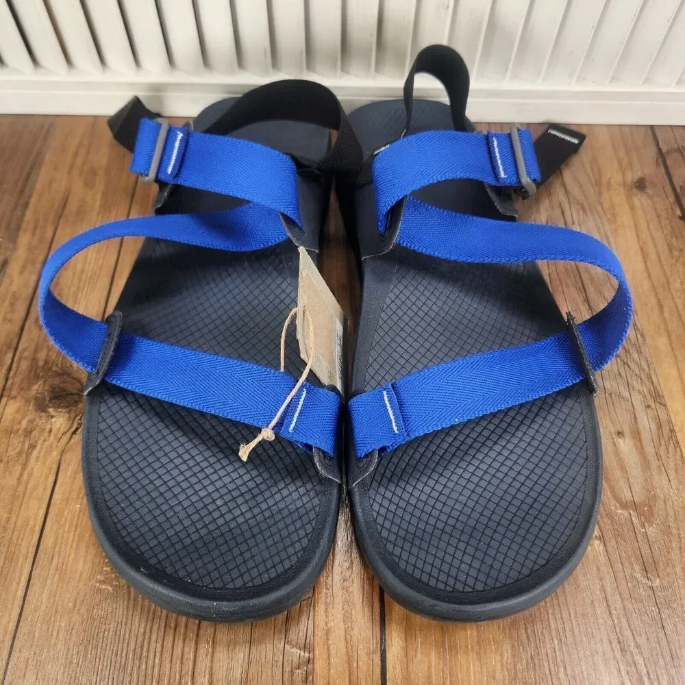 Chaco Lowdown Sandals Men's 14 Blue Black Outdoors Trail Hiking Beach Adjustable